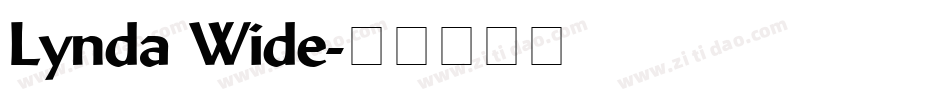 Lynda Wide字体转换